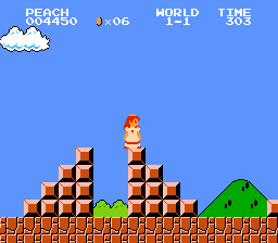 Super Mario Bros - Peach Edition Screenshot 1